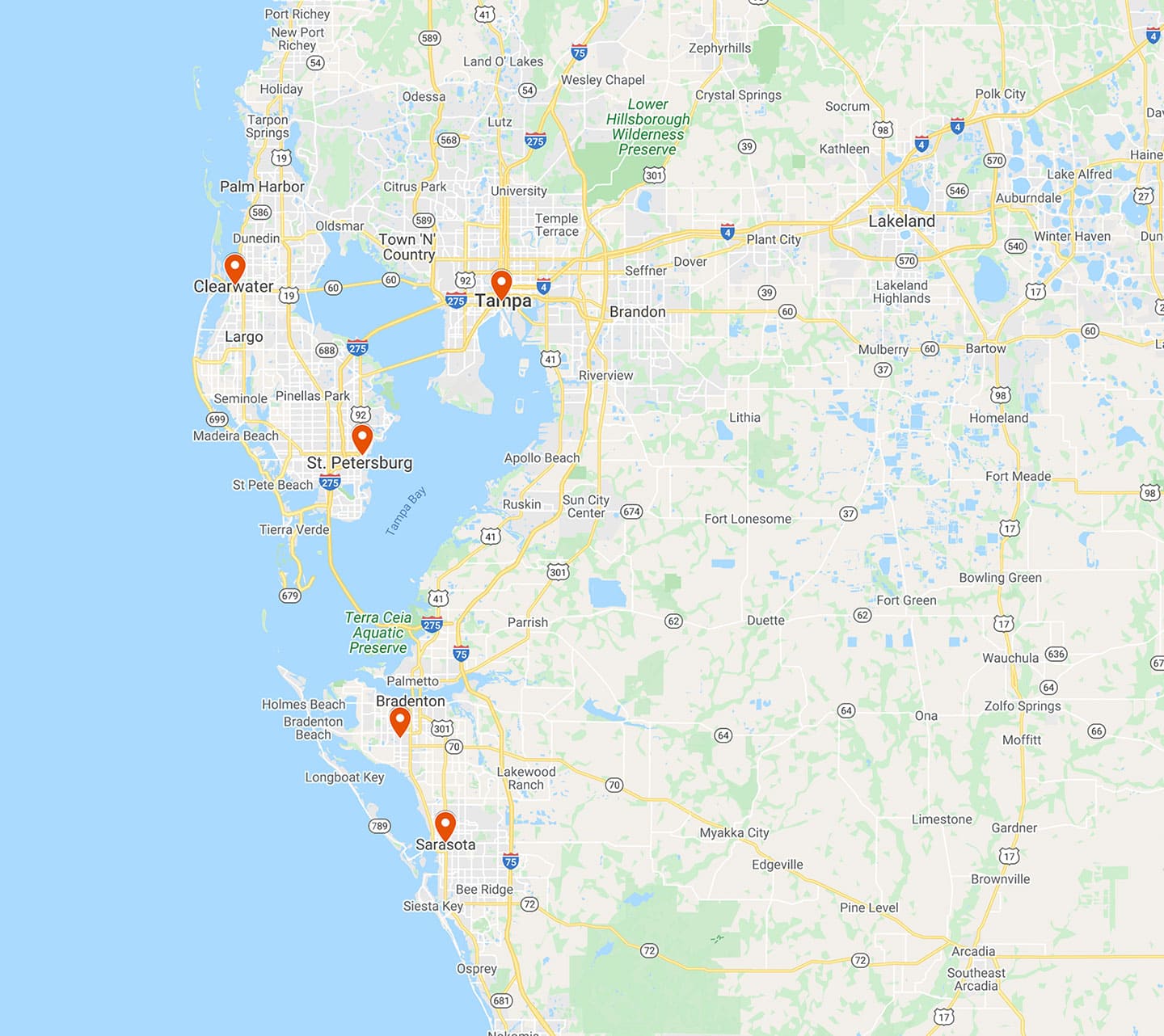 Catania & Catania Tampa Bay Law Office Locations